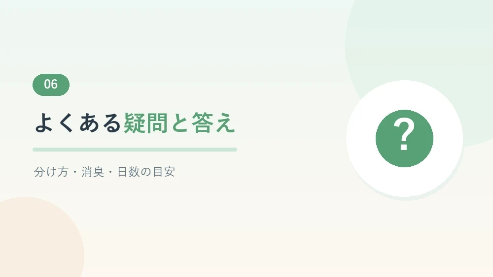 介護の洗濯に関するよくある質問をまとめたセクションのバナー画像