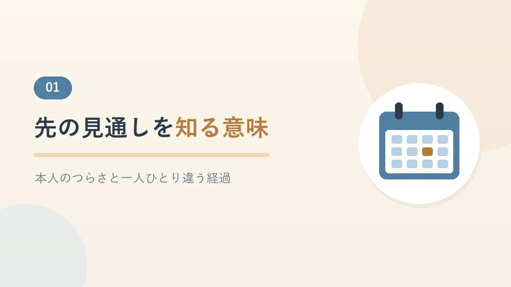 先の見通しを知る意味について書いたセクションのバナー画像